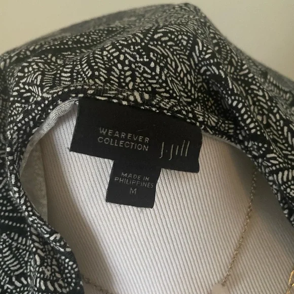 J. Jill Wearever Ballet-Sleeve Print Top (EUC) - Picture 5 of 7